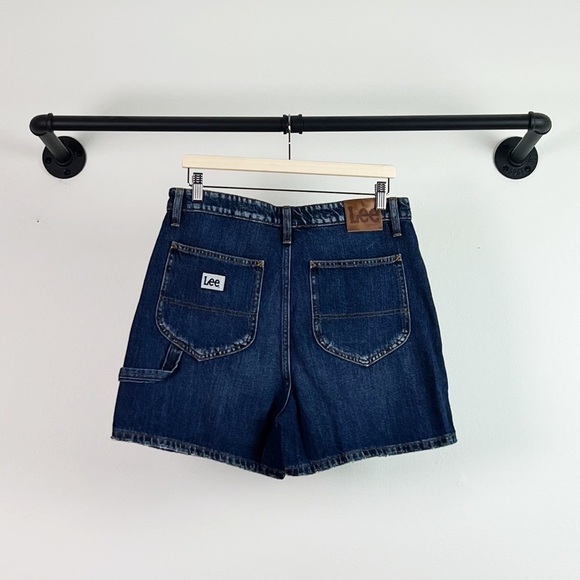 NWT Lee Modern Vintage Madewell High Rise Dungaree Shorts In KC Blues - Picture 7 of 9